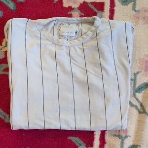 Classic White Striped Tee